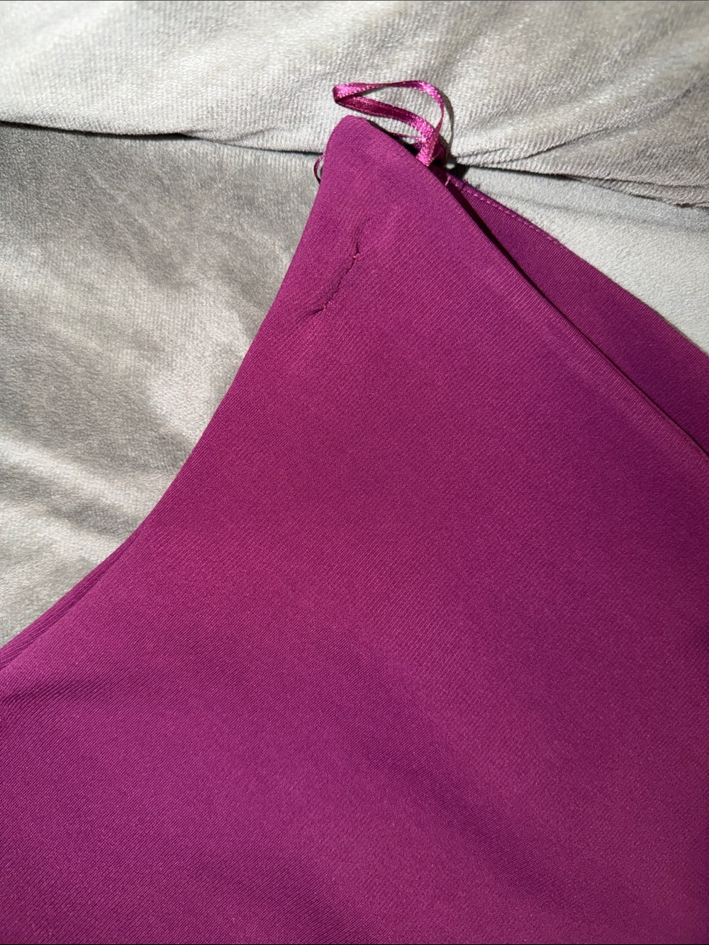 Zara Strapless Fringe Dress in Deep Plum - Picture 11 of 12
